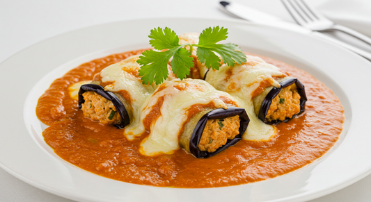 Tikka Masala Eggplant Rollatini: Elegant Vegan Italian-Indian Fusion