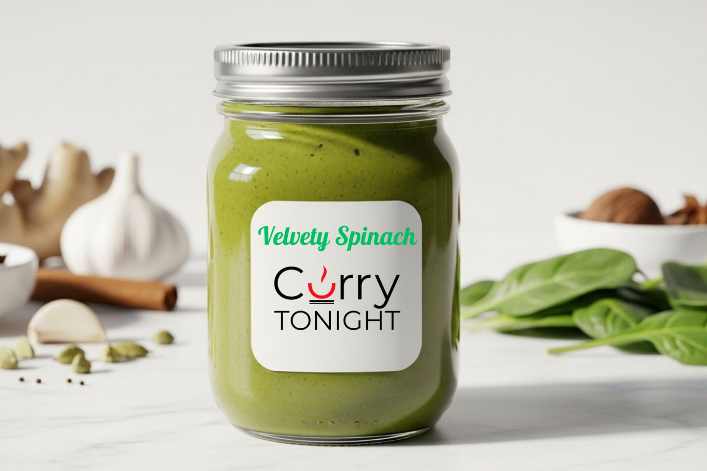 Velvety Spinach Par-Cooked Sauce